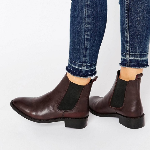 asos shoes leather attribute chelsea boot oxblood poshmark